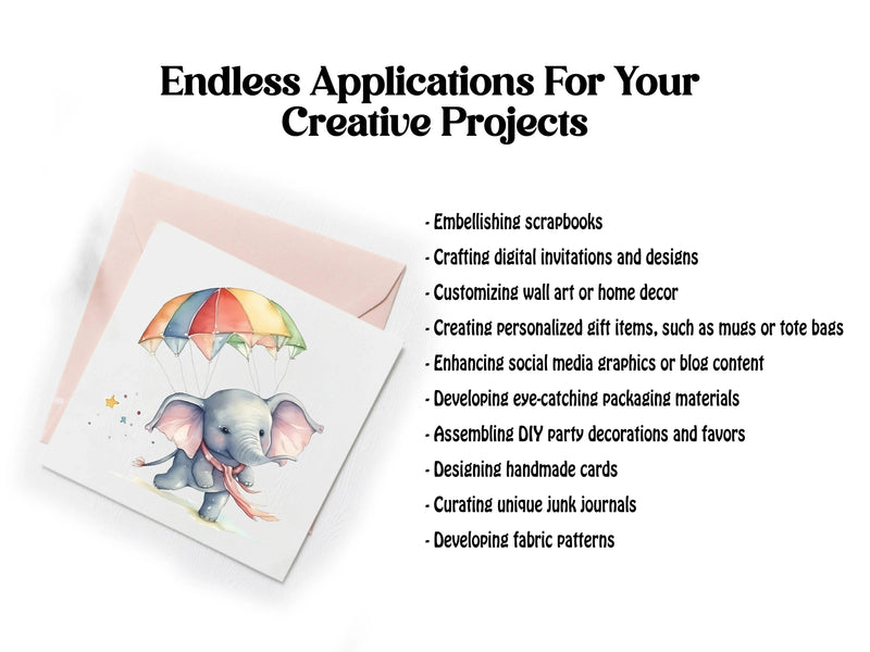 Elephant Clipart - CraftNest