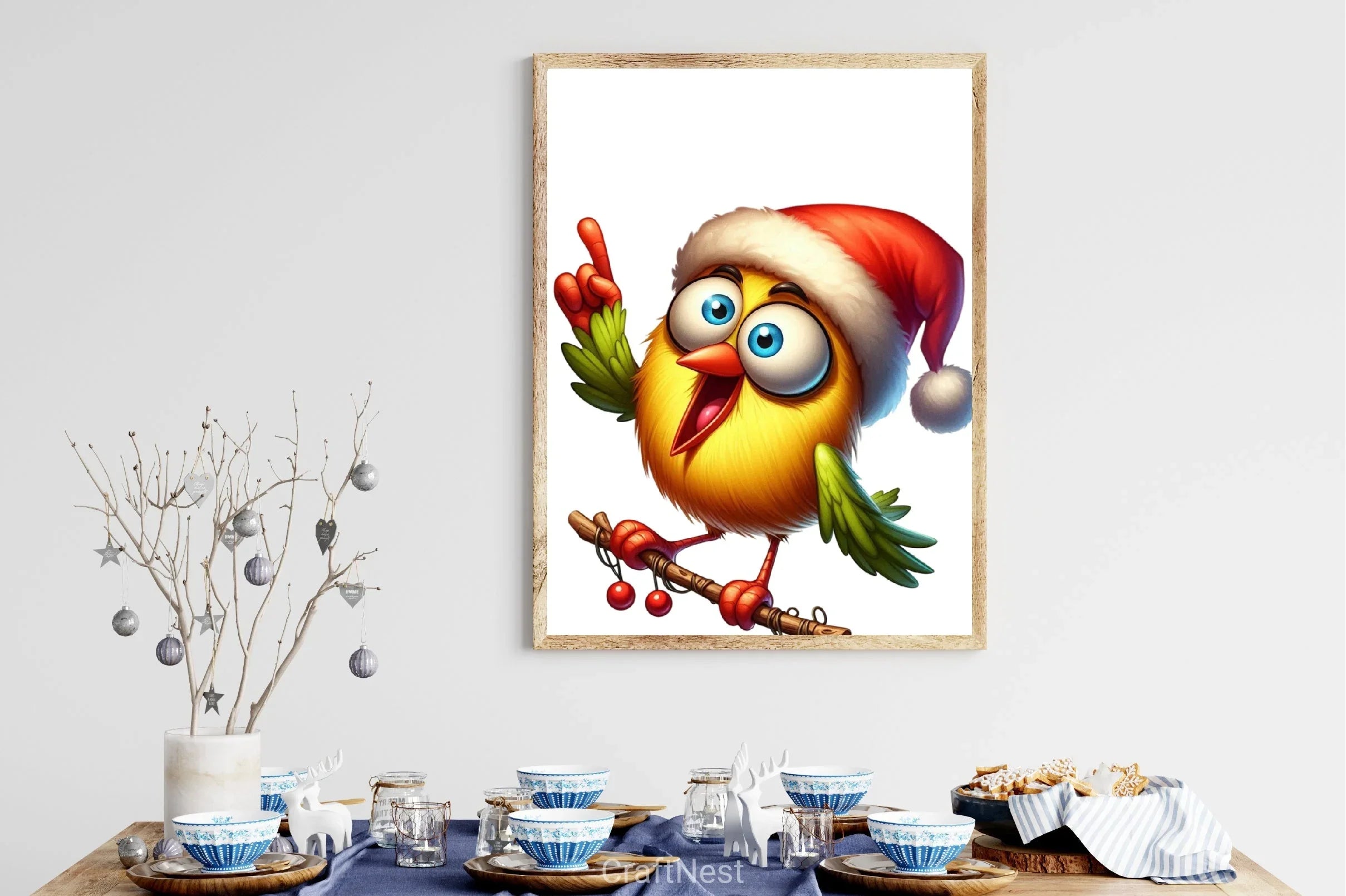 Christmas Bird Clipart Bundle 1 - CraftNest - Digital Crafting and Art