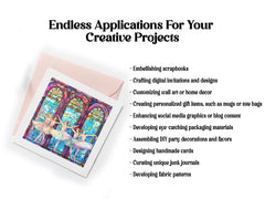 Stained Glass Ballet Dancers Clipart - CraftNest
