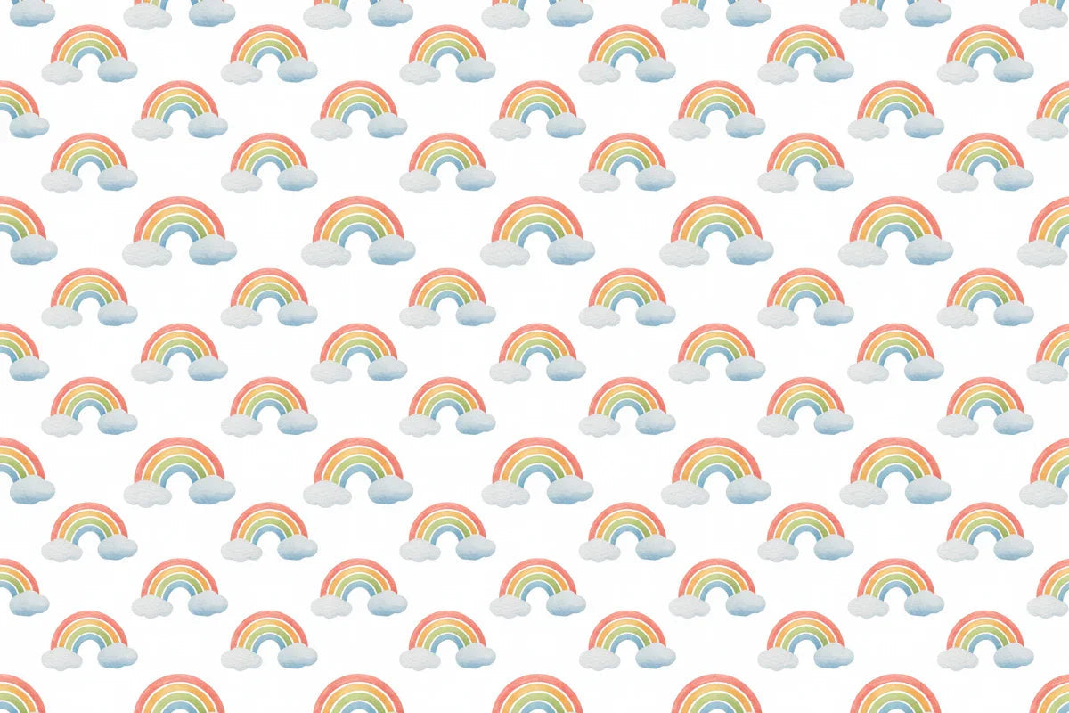 Rainbow Clouds Seamless Papers - CraftNest - Digital Crafting and Art