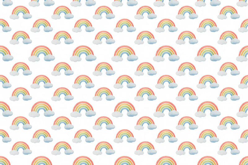 Rainbow Clouds Seamless Papers - CraftNest - Digital Crafting and Art