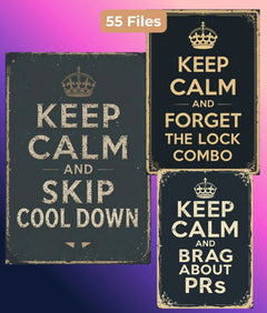 GYM Wall Art Collection - CraftNest - Digital Crafting and Art