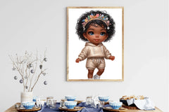 Cute Black Girl Clipart Bundle - CraftNest - Digital Crafting and Art