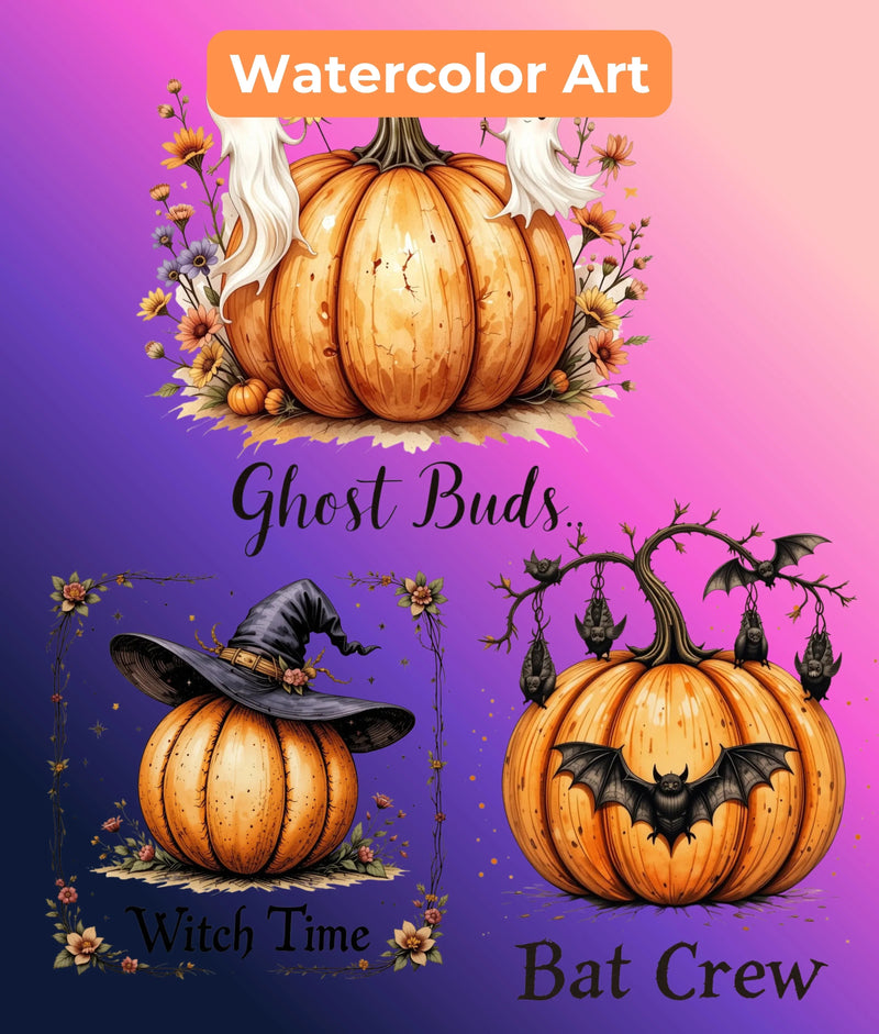 Halloween Pumpkin Clipart Bundle - CraftNest - Digital Crafting and Art