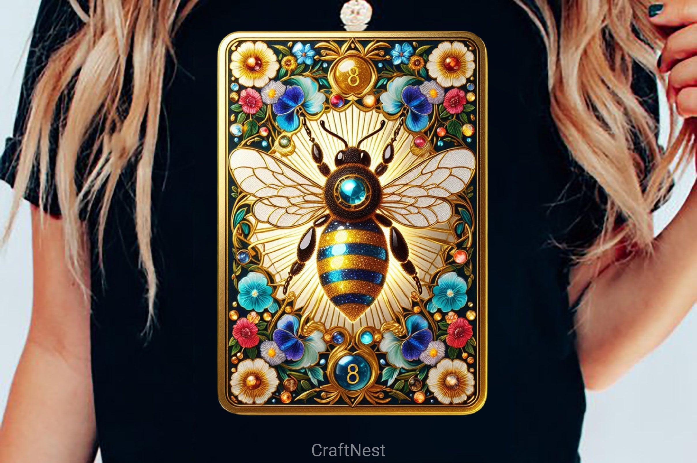 Honey Bee Tarot Card Clipart Bundle 2