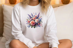 Roses & Lavender Clipart Bundle - CraftNest - Digital Crafting and Art