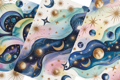 Celestial Goddess Junk Journal Papers - CraftNest - Digital Crafting and Art