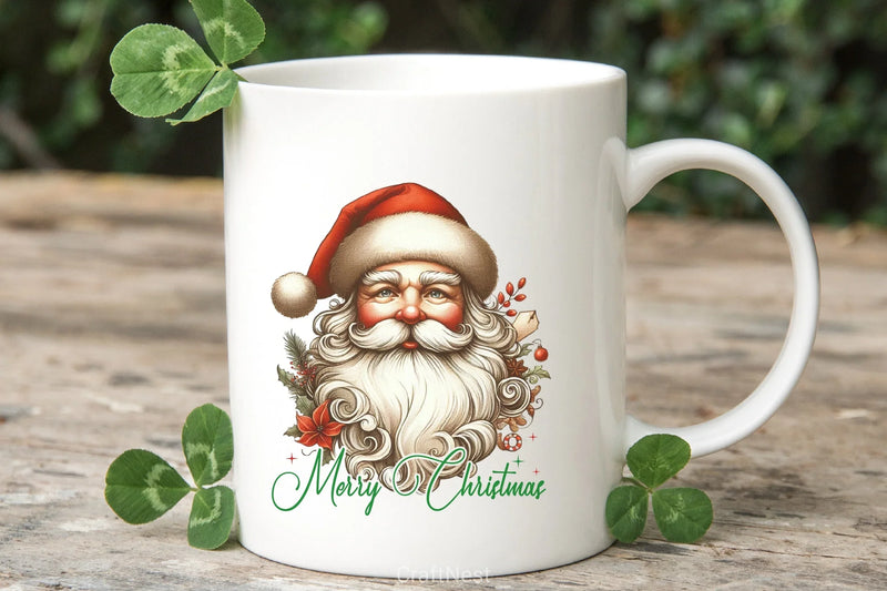 Retro Christmas Clipart Bundle 7 - CraftNest - Digital Crafting and Art