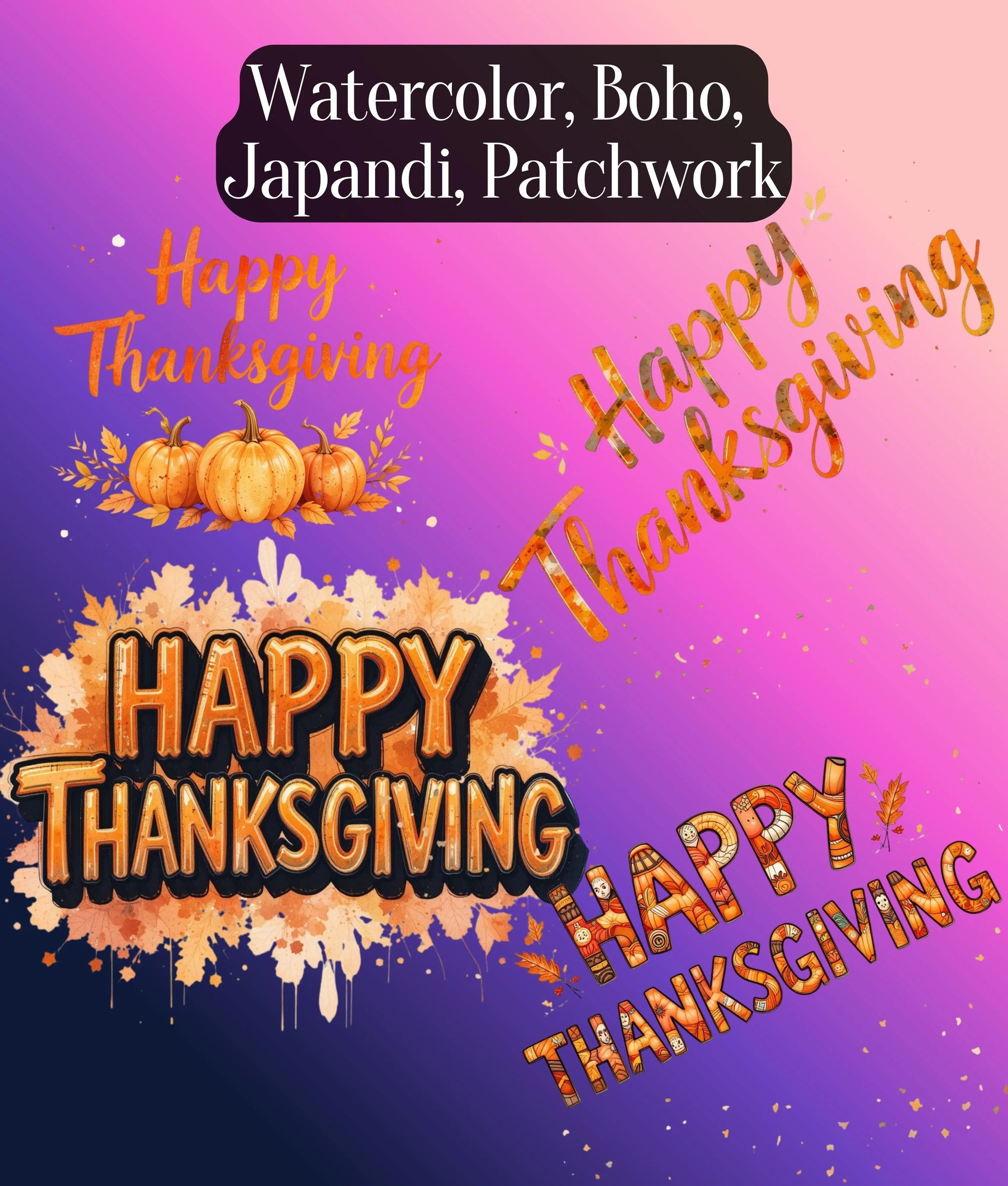 Thanksgiving Clipart Bundle - CraftNest - Digital Crafting and Art