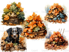 Leaf Pile Fun Clipart - CraftNest