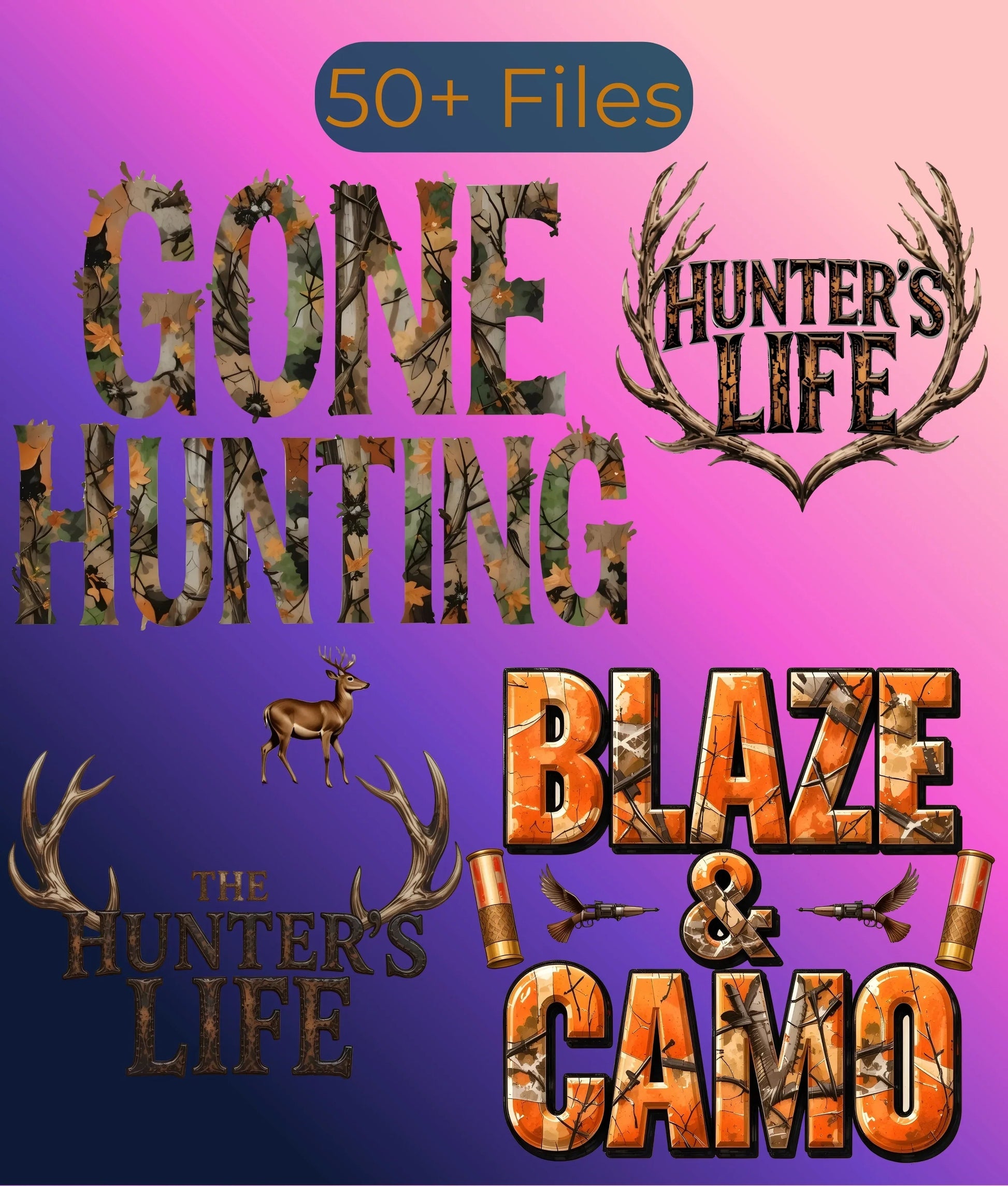 Hunting Season Clipart Bundle - CraftNest - Digital Crafting and Art