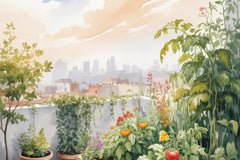 Rooftop Gardens Background Papers - CraftNest - Digital Crafting and Art