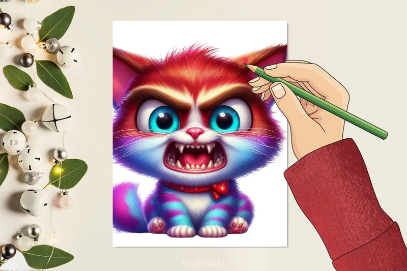 Angry Cat Clipart Bundle - CraftNest - Digital Crafting and Art