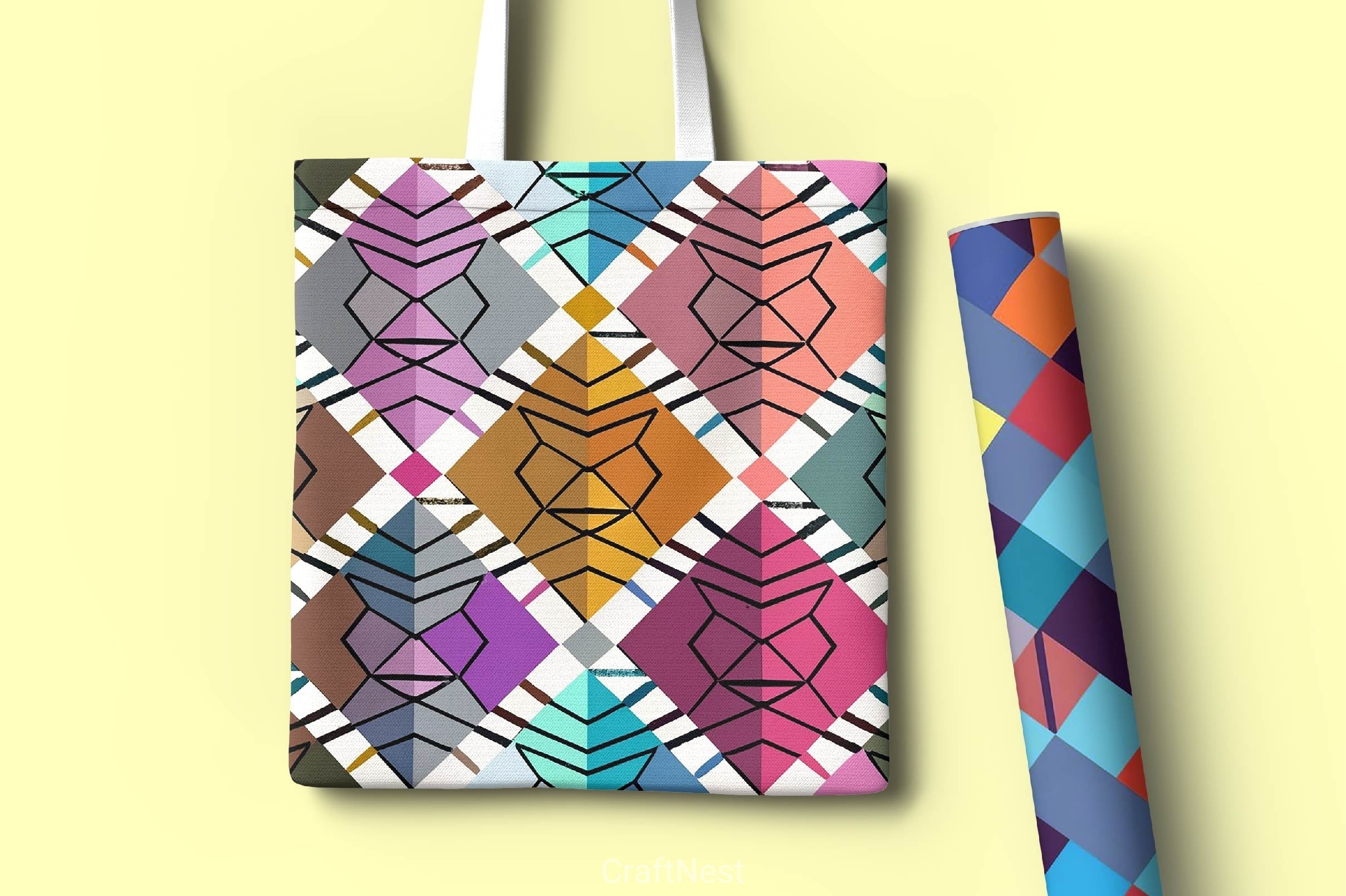 Diamond Seamless Digital Pattern