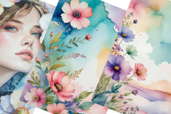 Summer Romance Junk Journal Papers - CraftNest - Digital Crafting and Art