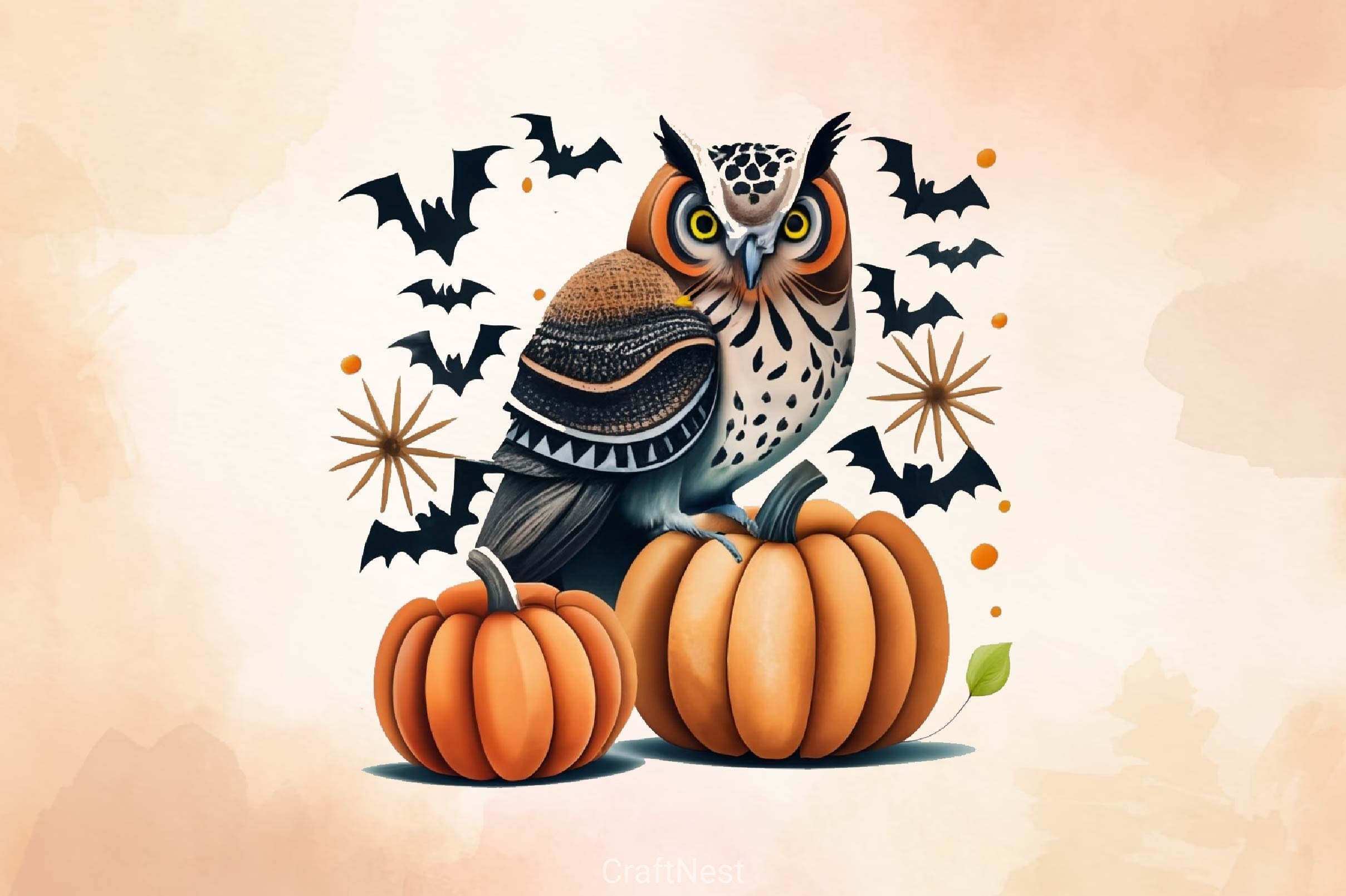 Halloween Owl Clipart Bundle 5