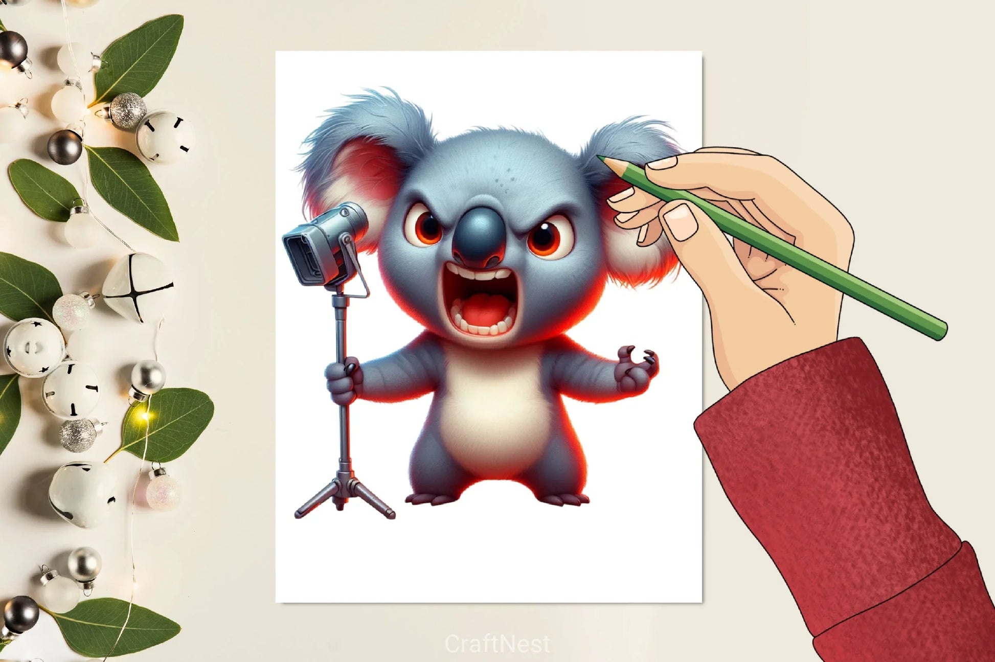 Angry Koala Clipart Bundle - CraftNest - Digital Crafting and Art