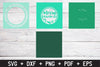 Christmas Shadow Box 6X6 Template 3D Layered Christmas Card Bundle