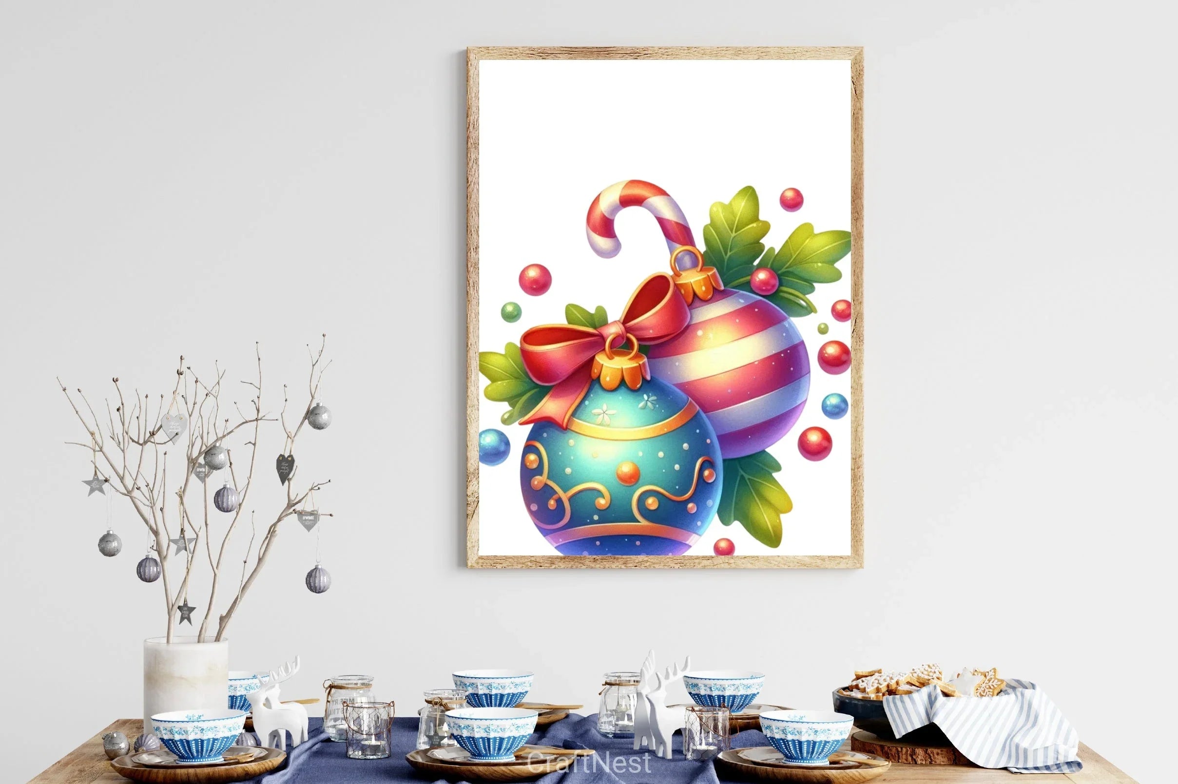 Christmas Ornaments Clipart Bundle - CraftNest - Digital Crafting and Art