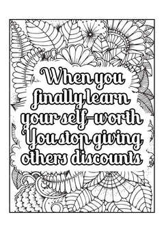 Motivational Quotes Coloring Book 6 - CraftNest - Digital Crafting and Art