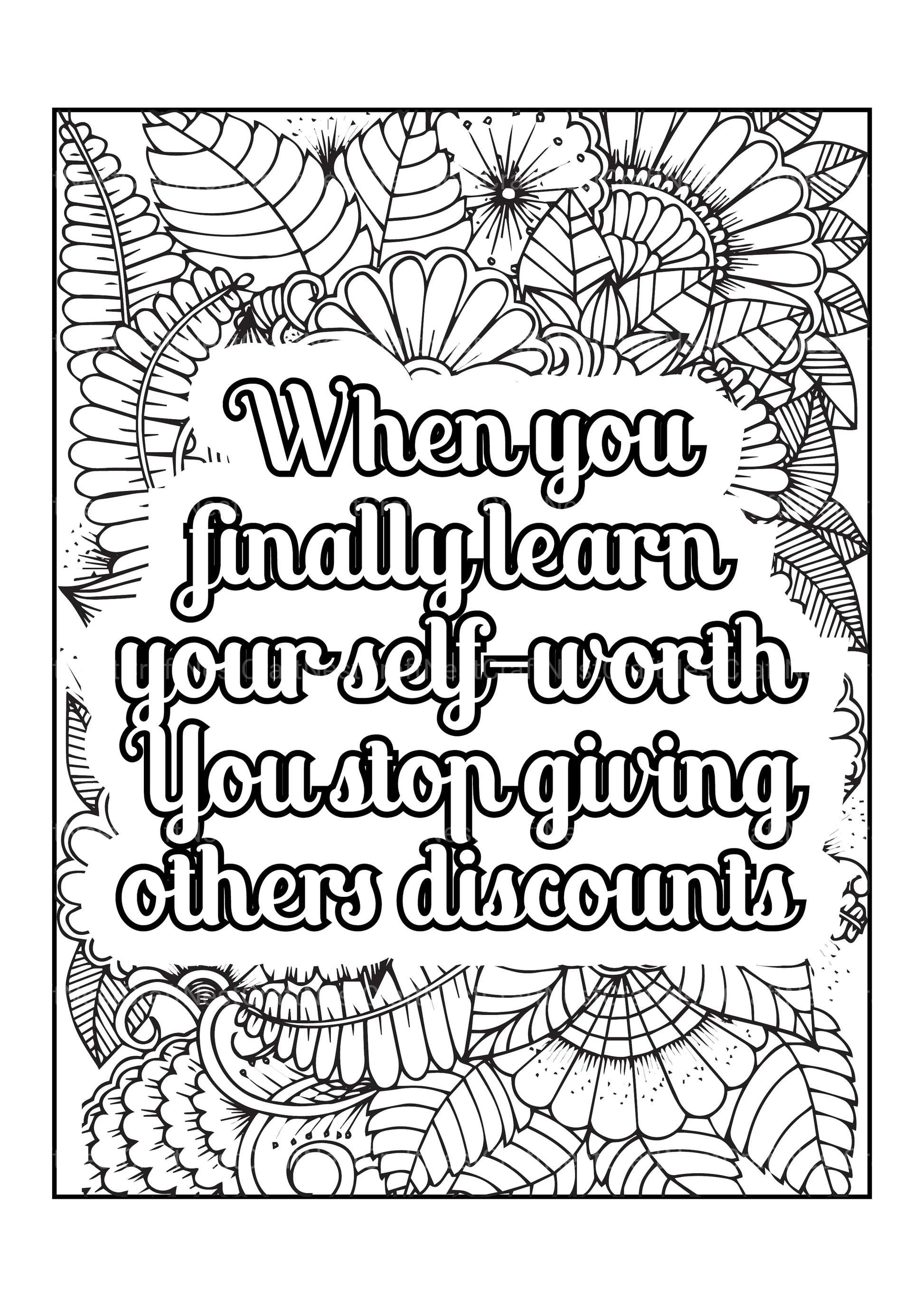 Motivational Quotes Coloring Book 6 - CraftNest - Digital Crafting and Art