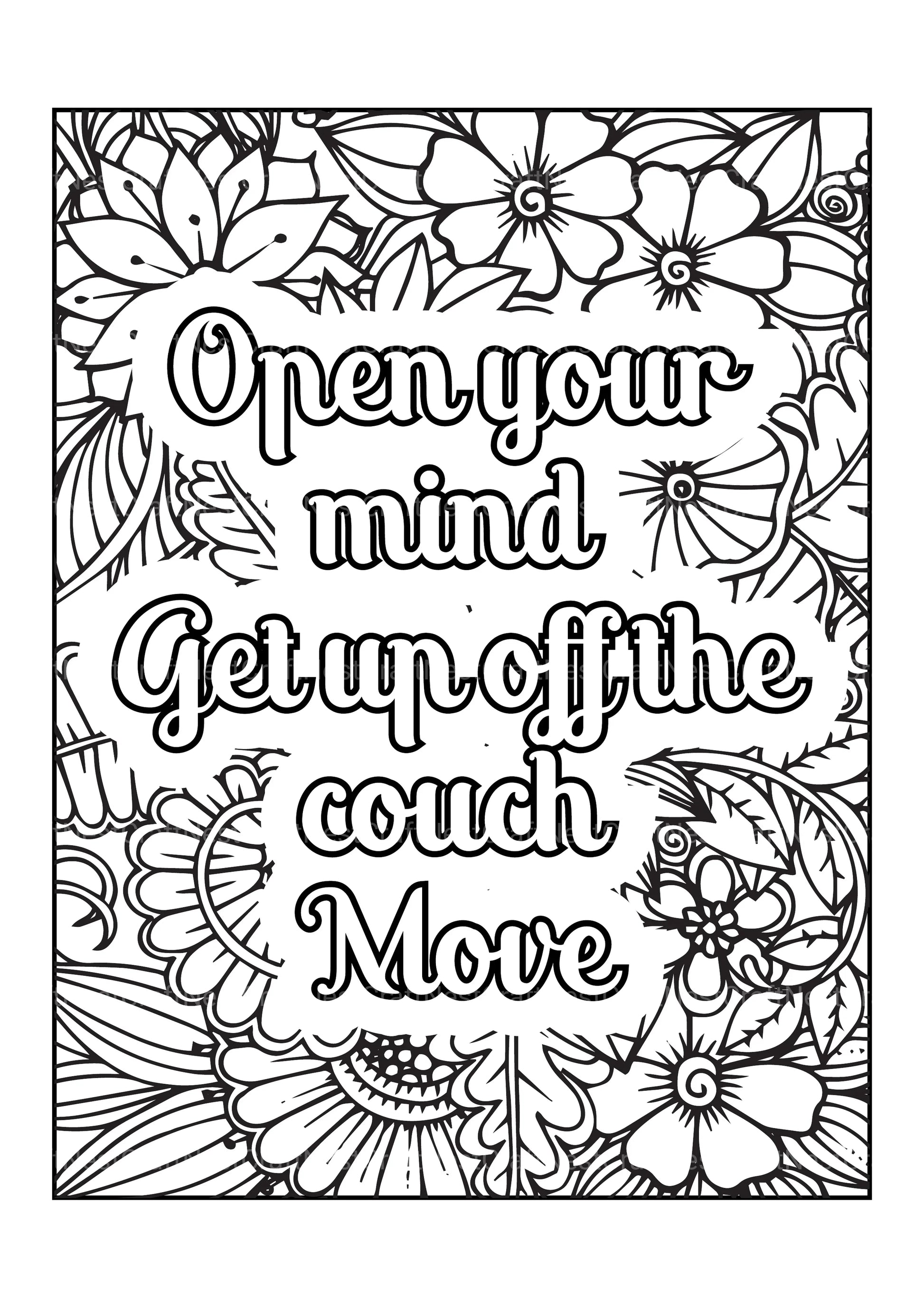 Motivational Quotes Coloring Book 6 - CraftNest - Digital Crafting and Art