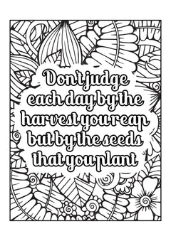 Motivational Quotes Coloring Book 6 - CraftNest - Digital Crafting and Art