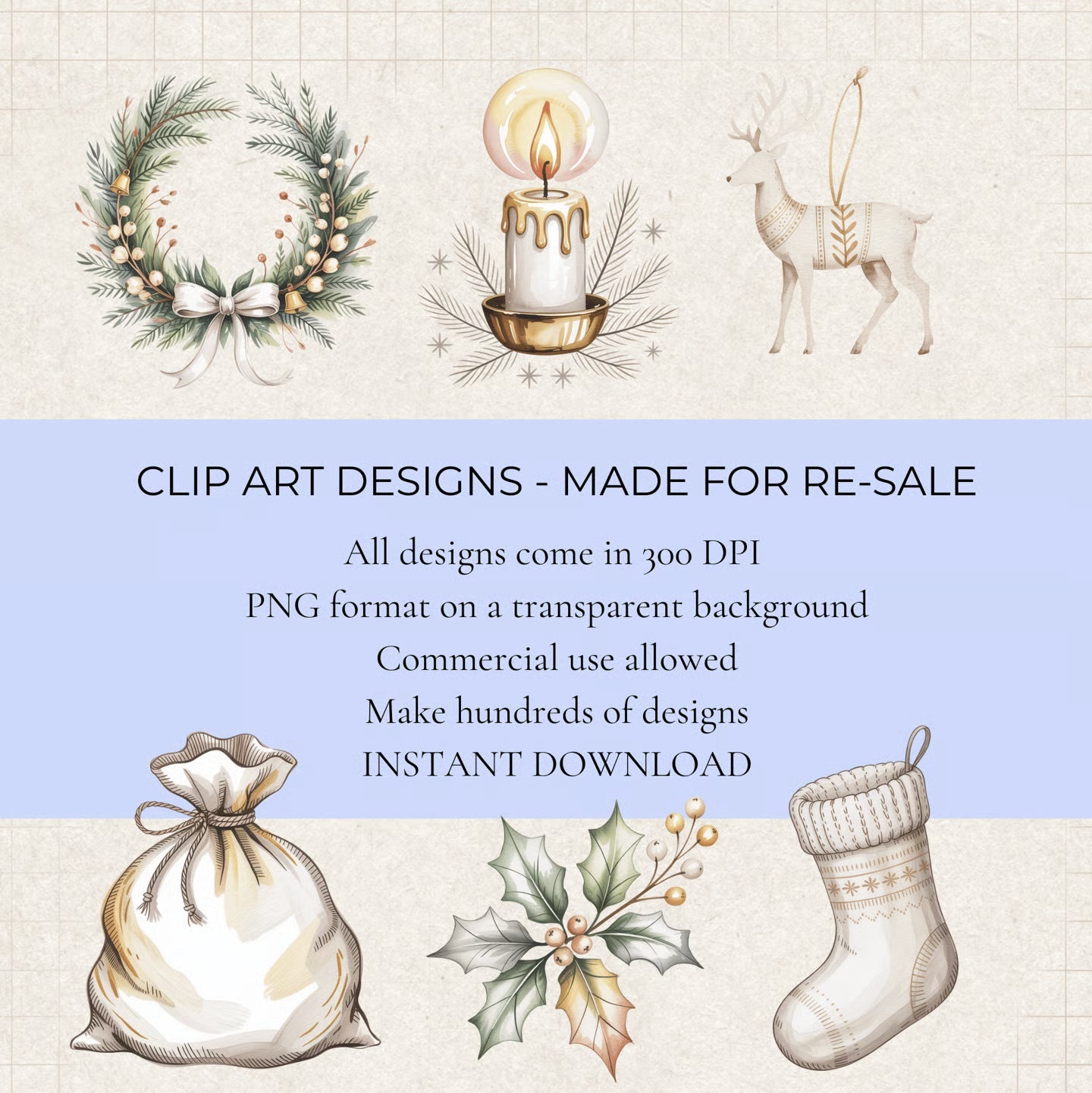 Christmas Nordic Clipart - CraftNest - Digital Crafting and Art