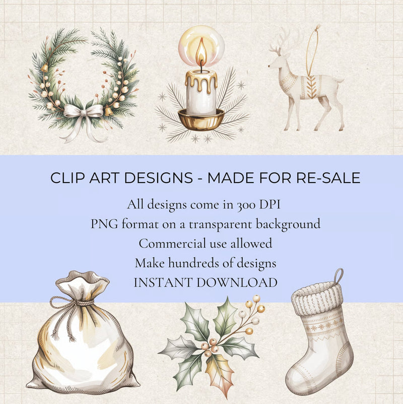 Christmas Nordic Clipart - CraftNest - Digital Crafting and Art