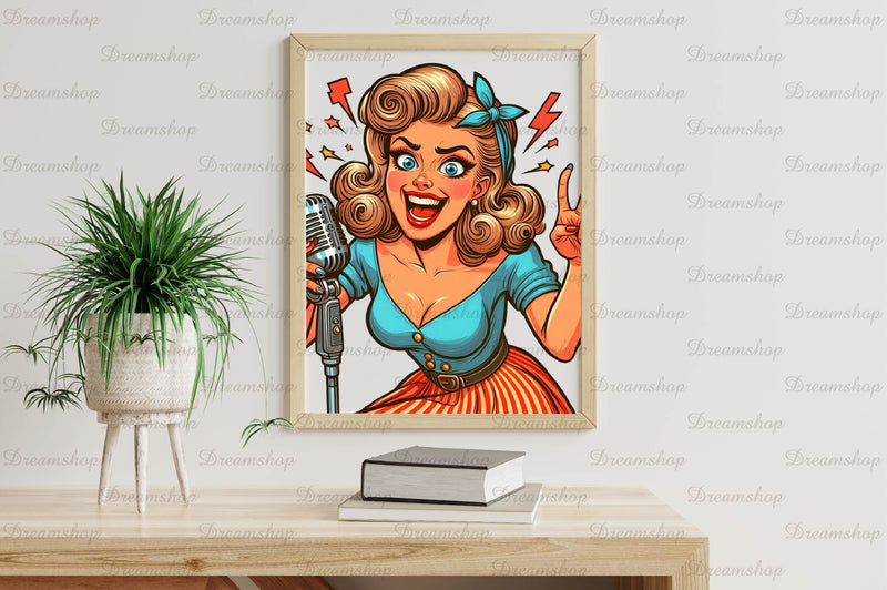 Pin Up Girl Clipart Bundle - CraftNest - Digital Crafting and Art