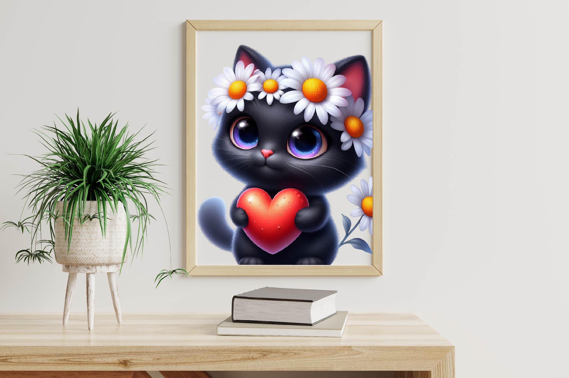 Spring Black Cat Clipart Bundle - CraftNest - Digital Crafting and Art