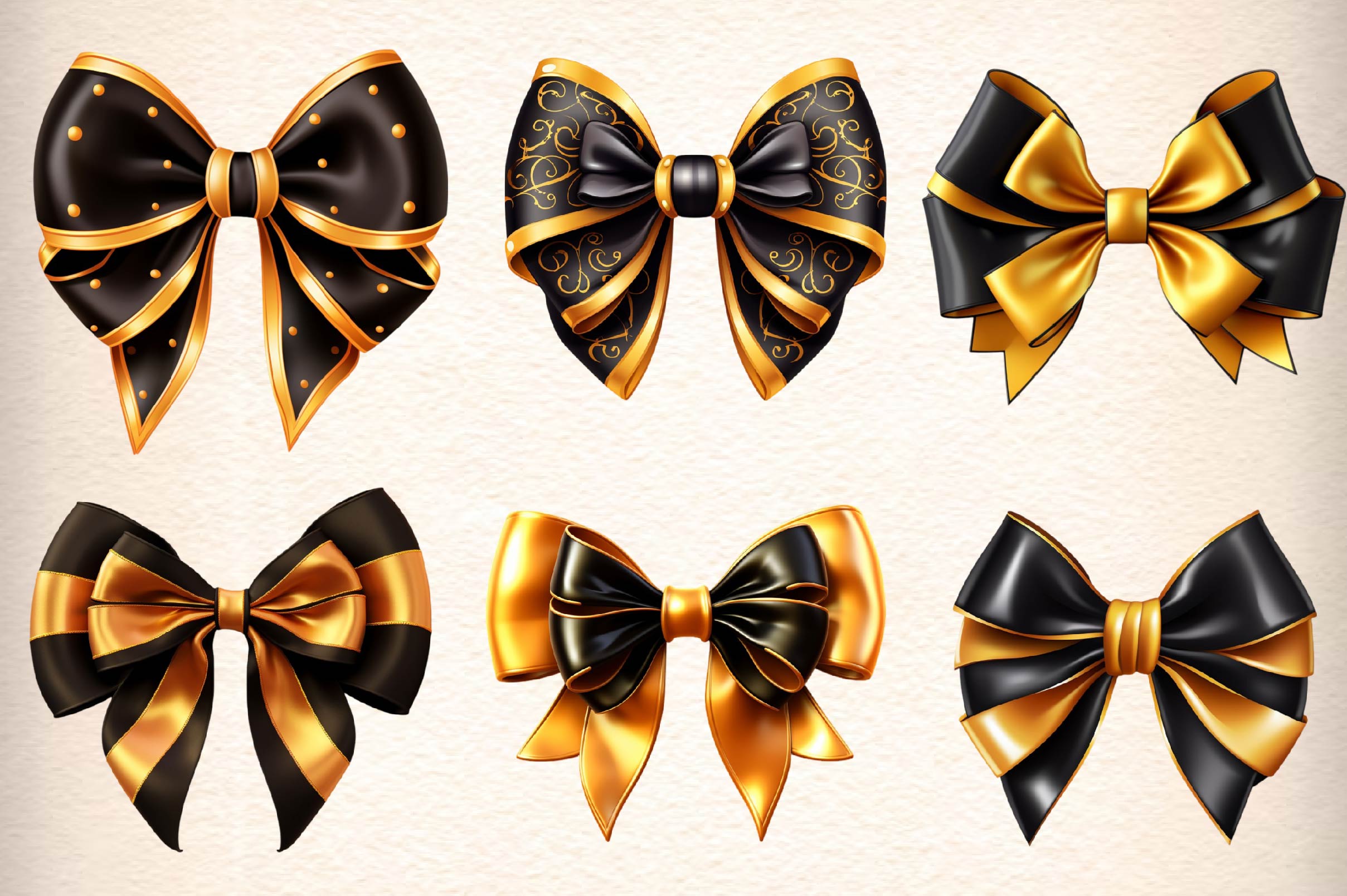 Halloween Bow Ribbon Clipart Bundle 1 - CraftNest - Digital Crafting and Art