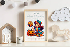 Halloween Vintage Pin Up Girl Clipart Bundle - CraftNest - Digital Crafting and Art