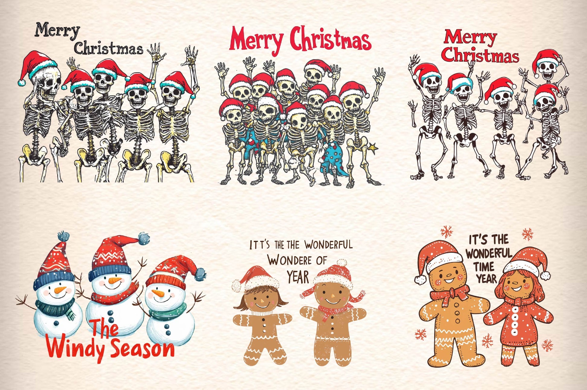 Retro Christmas Quotes Clipart Bundle - CraftNest - Digital Crafting and Art
