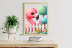 Spring Flamingo Clipart Bundle - CraftNest - Digital Crafting and Art
