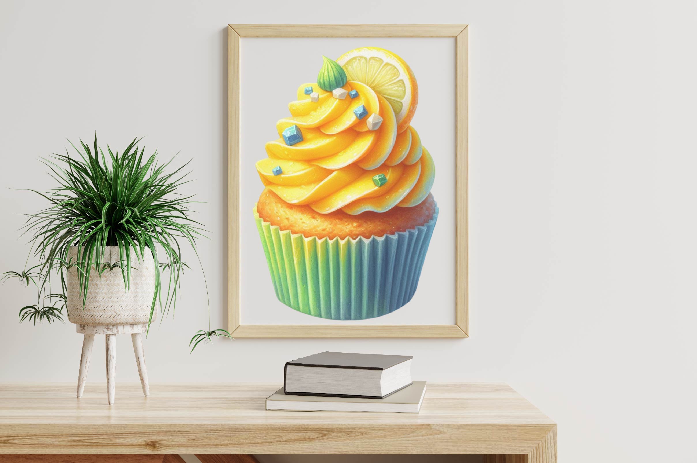 Yummy Cupcakes Set Clipart Bundle - CraftNest - Digital Crafting and Art