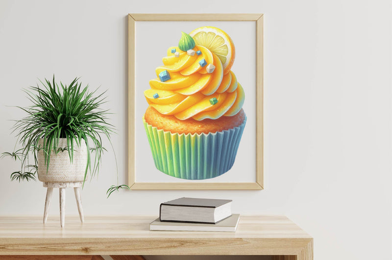 Yummy Cupcakes Set Clipart Bundle - CraftNest - Digital Crafting and Art