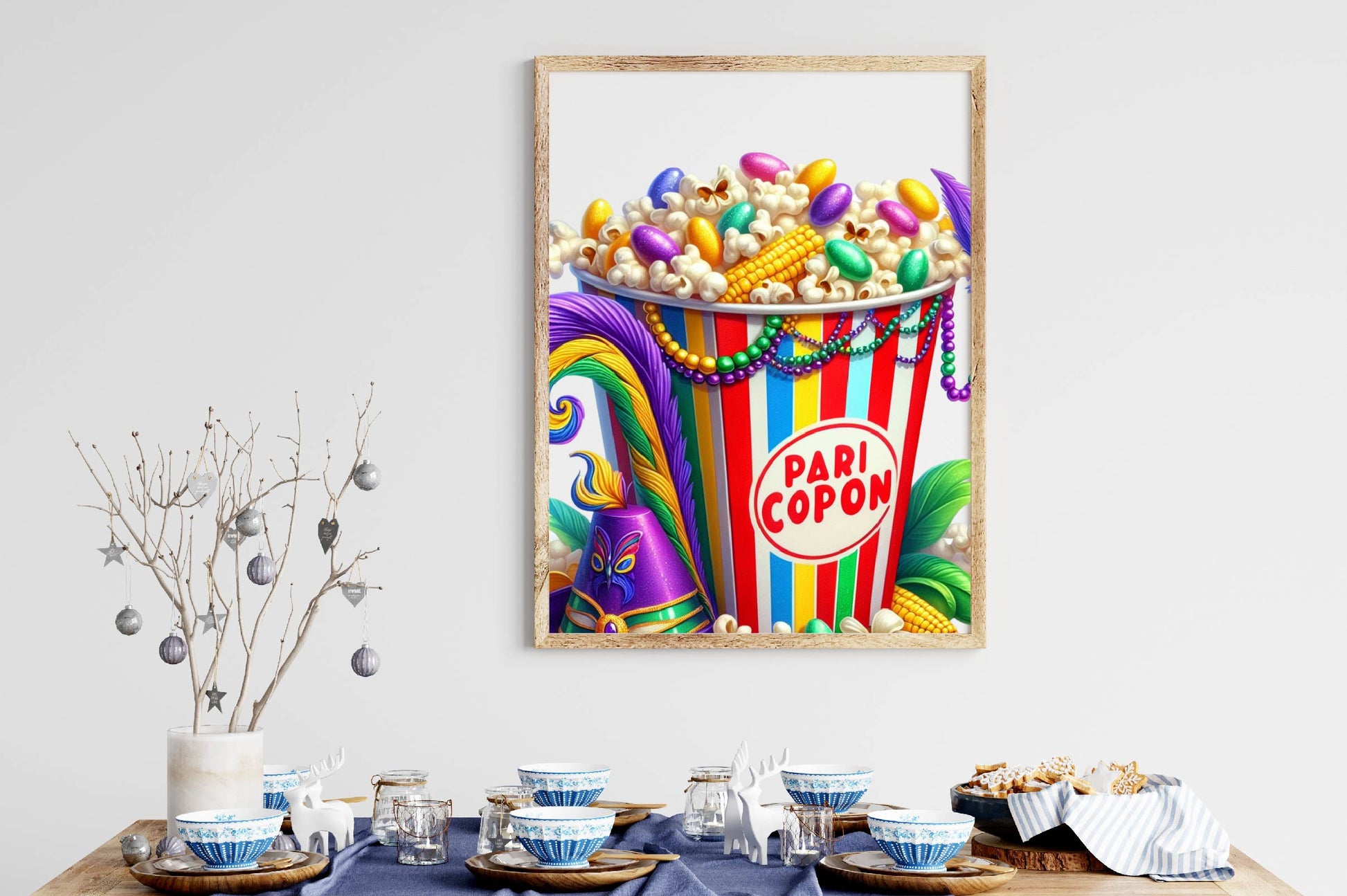 Mardi Gras Popcorn Clipart Bundle - CraftNest - Digital Crafting and Art