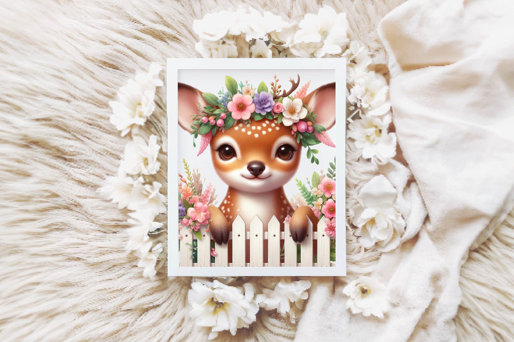 Cute Spring Deer Clipart Bundle 1 - CraftNest - Digital Crafting and Art