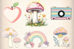 Retro Groovy Clipart Bundle - CraftNest - Digital Crafting and Art