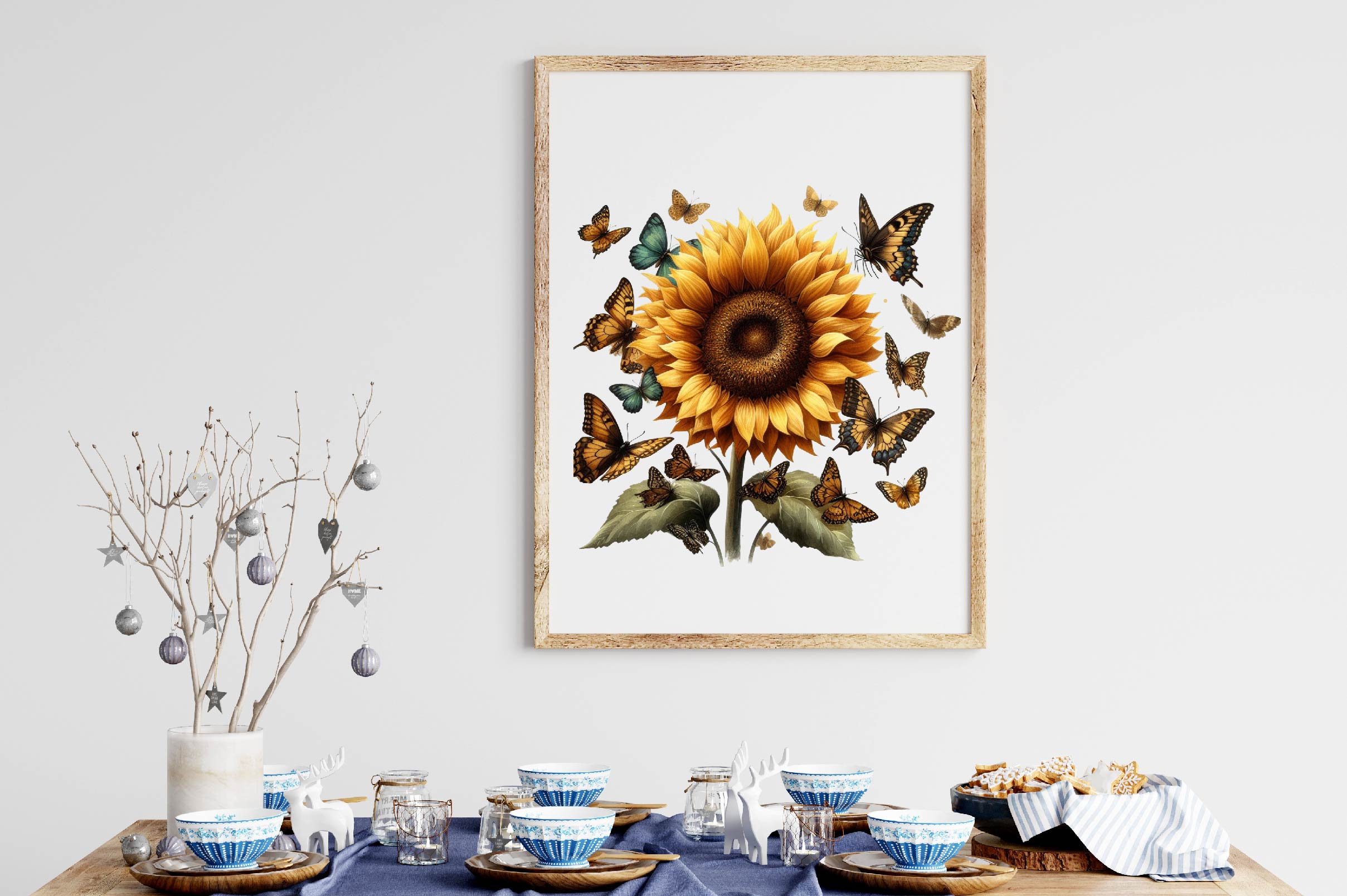 Sunflower And Butterfly Clipart Bundle - CraftNest - Digital Crafting and Art