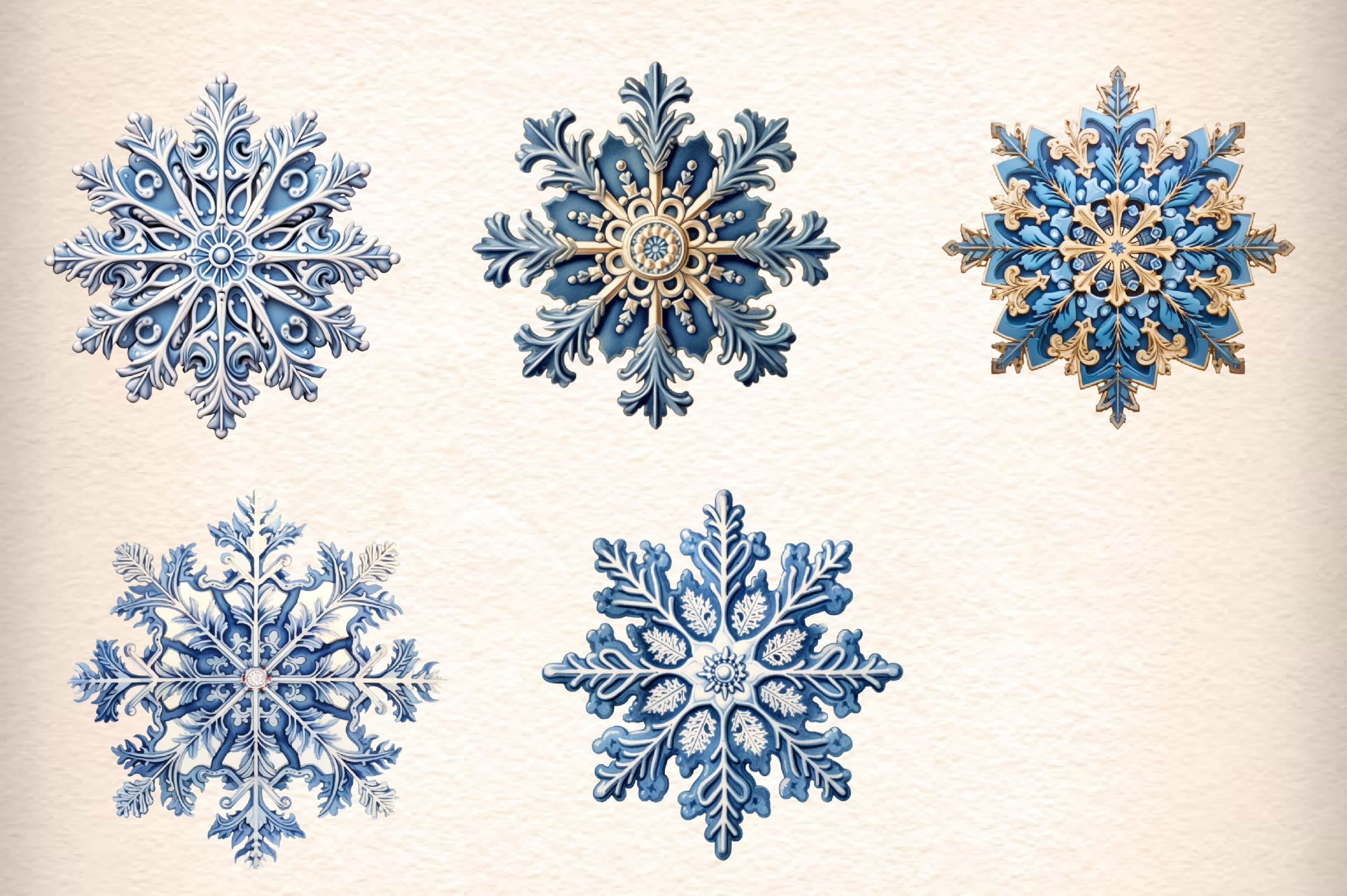 Snowflake Clipart Bundle 1 - CraftNest - Digital Crafting and Art