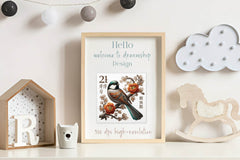 Asian Animals Postage Stamps Clipart Bundle - CraftNest - Digital Crafting and Art