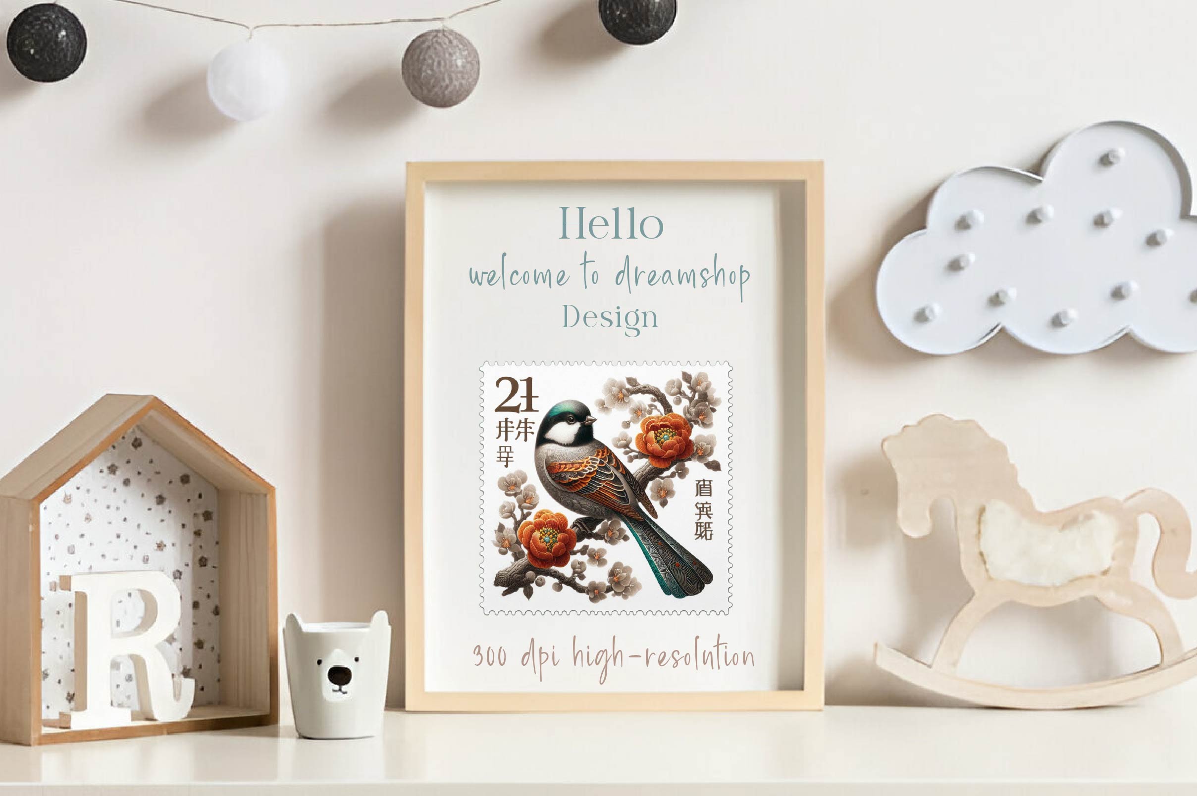 Asian Animals Postage Stamps Clipart Bundle - CraftNest - Digital Crafting and Art