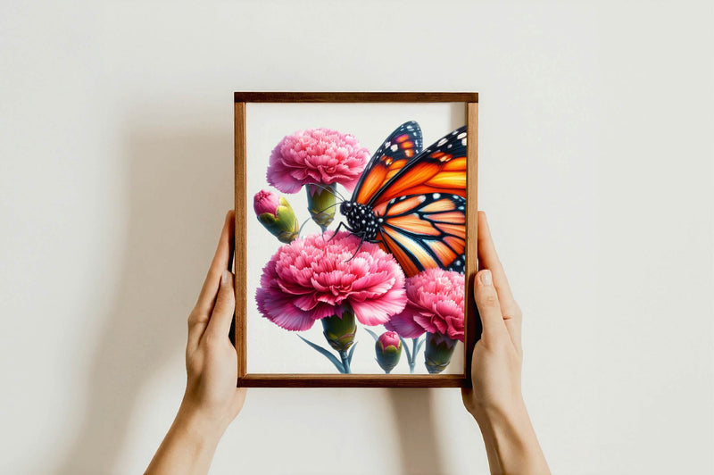 Floral Monarch Butterfly Clipart Bundle - CraftNest - Digital Crafting and Art