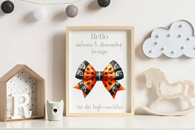 Halloween Coquette Bow Clipart Bundle 1 - CraftNest - Digital Crafting and Art