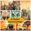 Elephants Junk Journal Pages