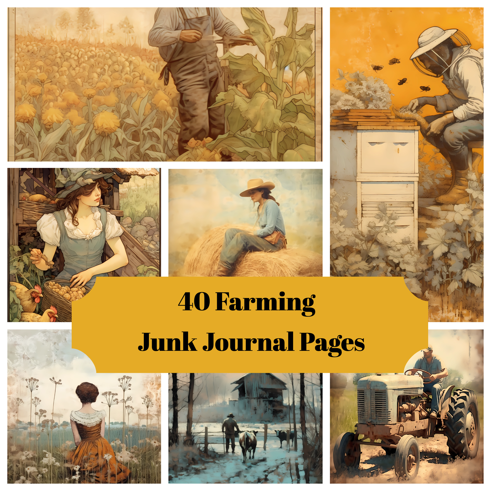 Farming Junk Journal Pages - CraftNest