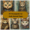 Steampunk Cats Junk Journal Pages