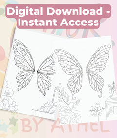 Fairy Wings Coloring Book Bundle - CraftNest - Digital Crafting and Art